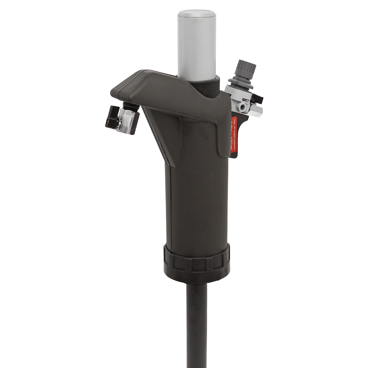 Sealey Air Operated Transfer Pump With Anti-Drip Shut-Off Valve Black TP90