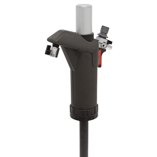 Sealey Air Operated Transfer Pump With Anti-Drip Shut-Off Valve Black TP90