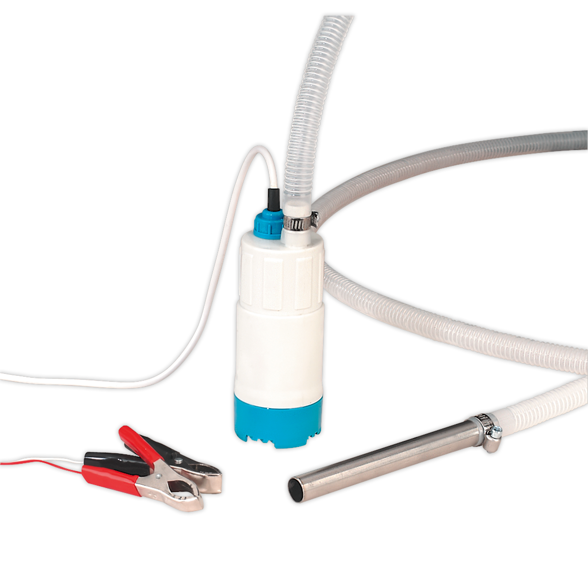 Sealey Low Voltage Submersible Transfer Pump 12V Robust & Compact 3M Hose TP94