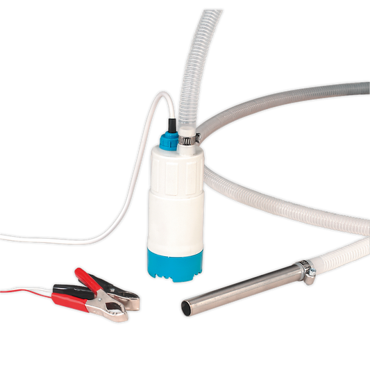 Sealey Low Voltage Submersible Transfer Pump 12V Robust & Compact 3M Hose TP94
