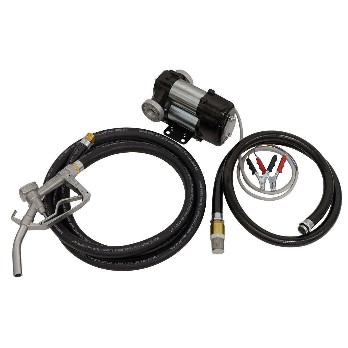 Sealey Diesel & Fluid Transfer Pump With Battery Clips 24V High Volume TP9824
