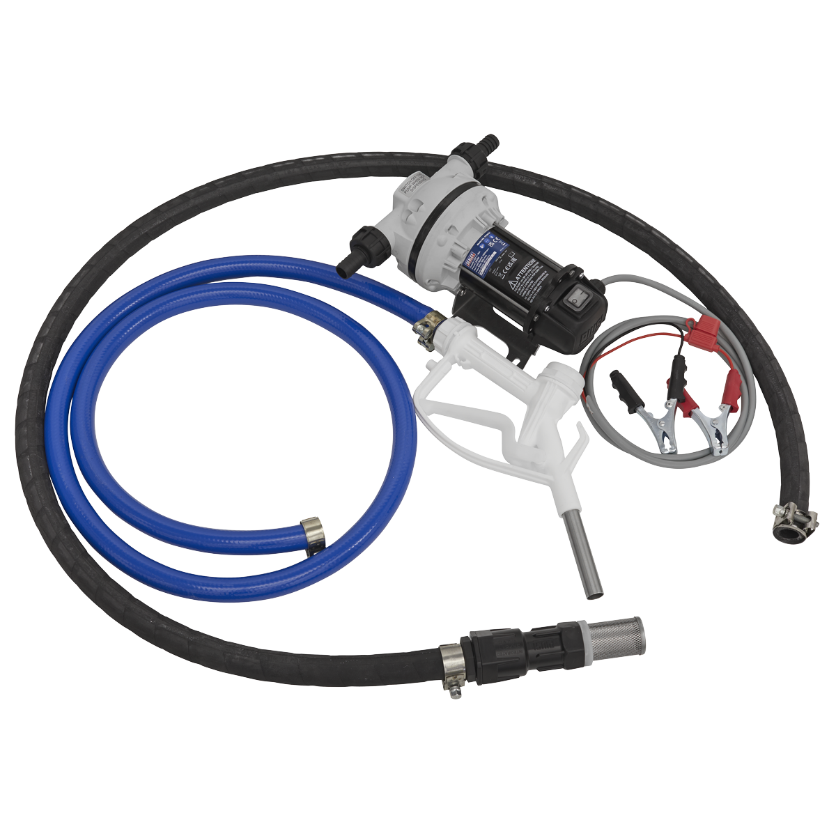 Sealey AdBlue Transfer Pump Portable 12V 2m Cables With Battery Clamps TP9912