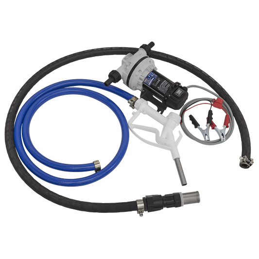Sealey AdBlue Transfer Pump Portable 12V 2m Cables With Battery Clamps TP9912