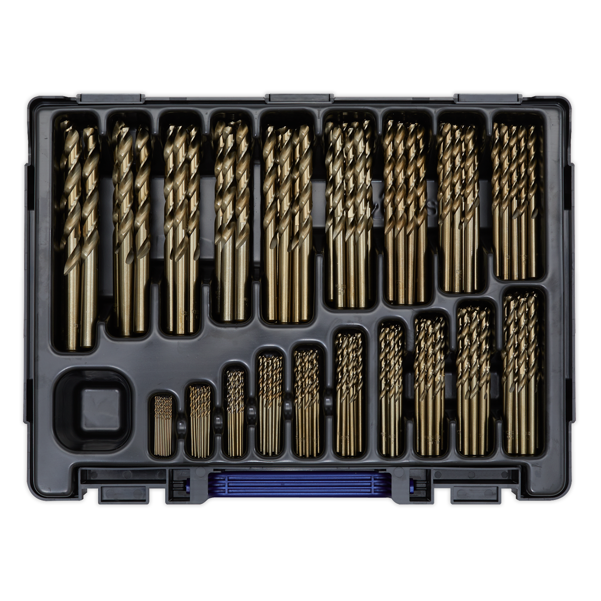 Sealey HSS Cobalt Fully Ground Drill Bit Set 1-10mm 170 Pieces Tool Kit DBS170CB