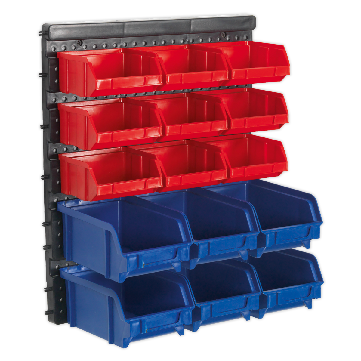Sealey Bin Storage System Wall Mounting 15 Bins Shockproof Polymer TPS1569WM