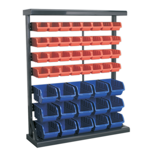 Sealey Bin Box Storage System Powder Coated Steel Racking With 47 Bins TPS47