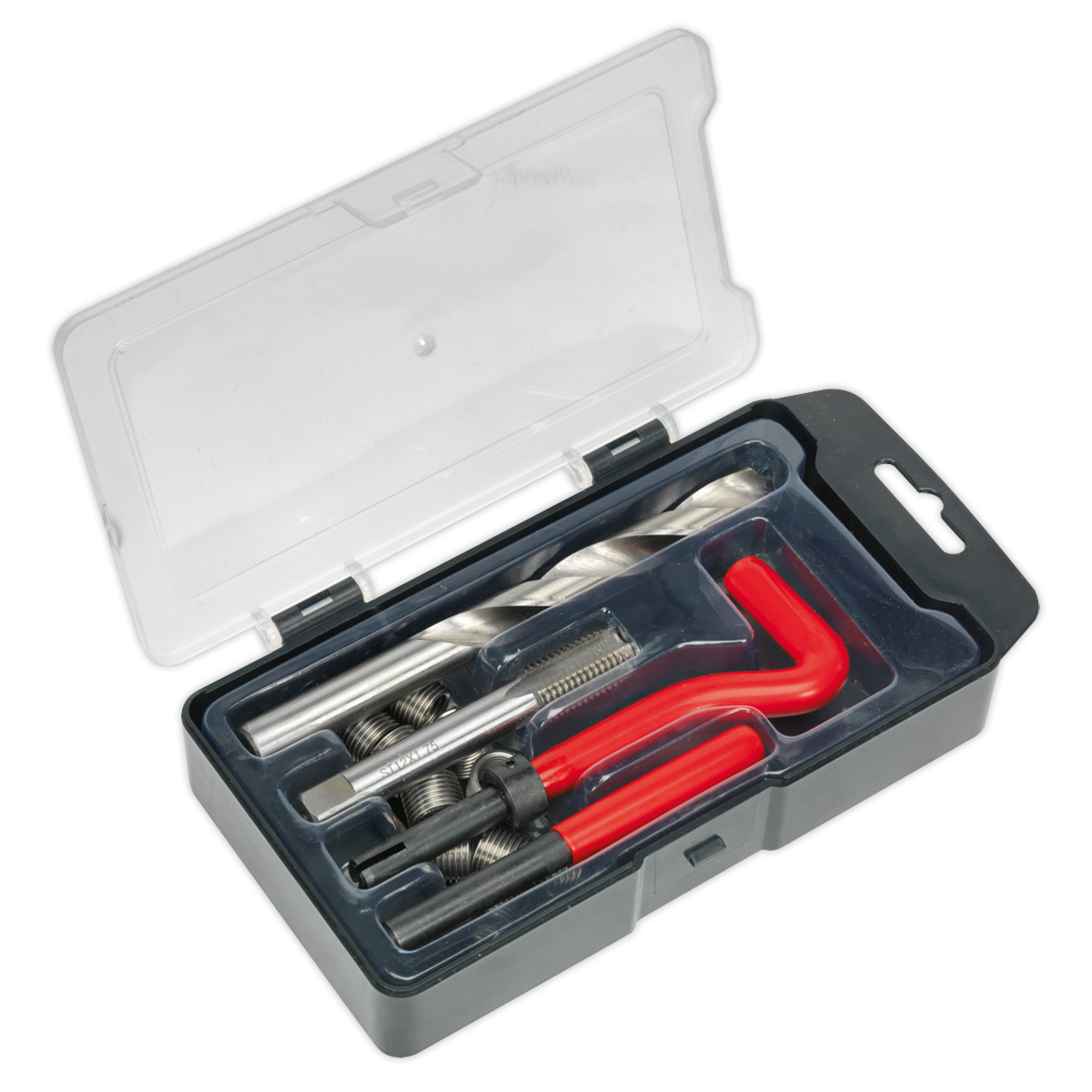 Sealey Thread Repair Kit With Three Different Lengths M12 x 1.75mm TRM12