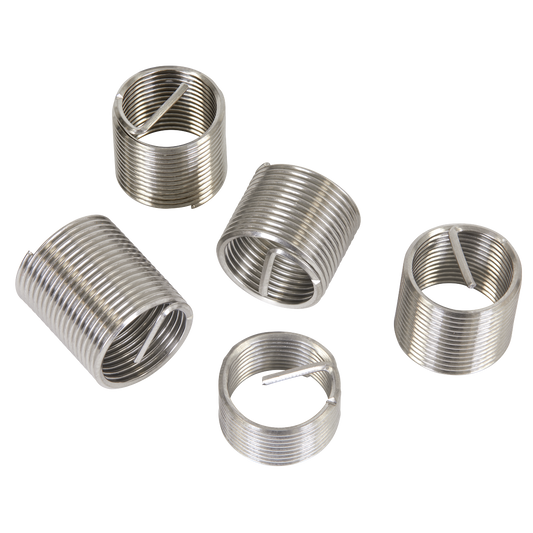 Sealey Thread Inserts M14 x 1.25mm For TRM14 Repair Kit - Silver TRM14R
