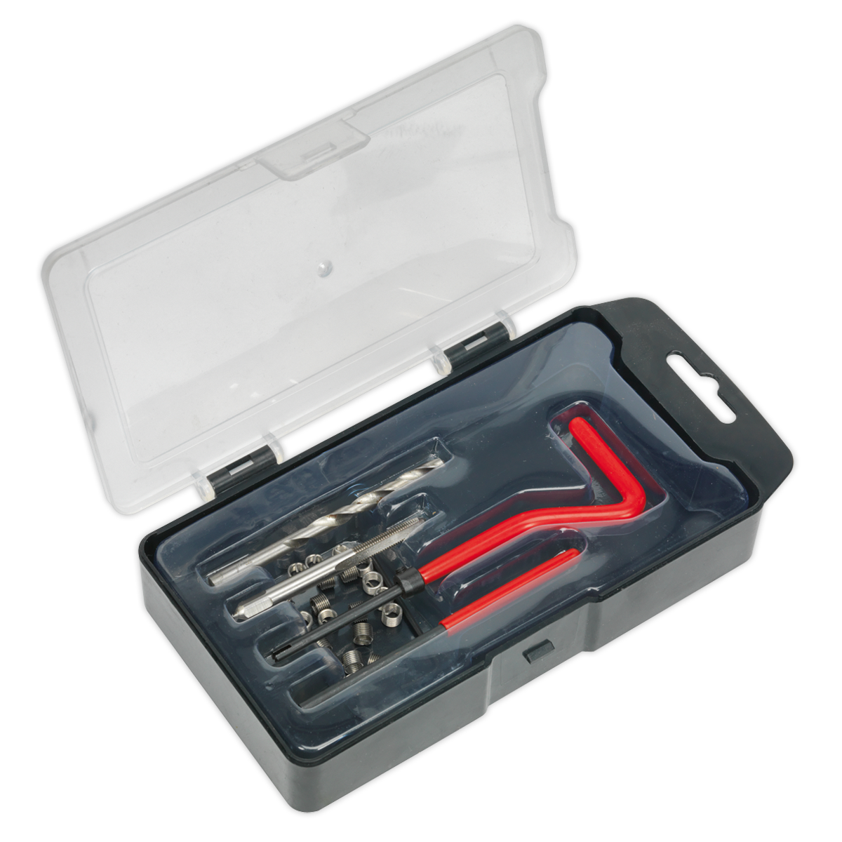 Sealey Thread Repair Kit With Three Different Lengths M5 x 0.8mm Red/Silver TRM5