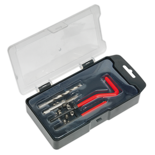 Sealey Thread Repair Kit With Three Different Lengths M5 x 0.8mm Red/Silver TRM5