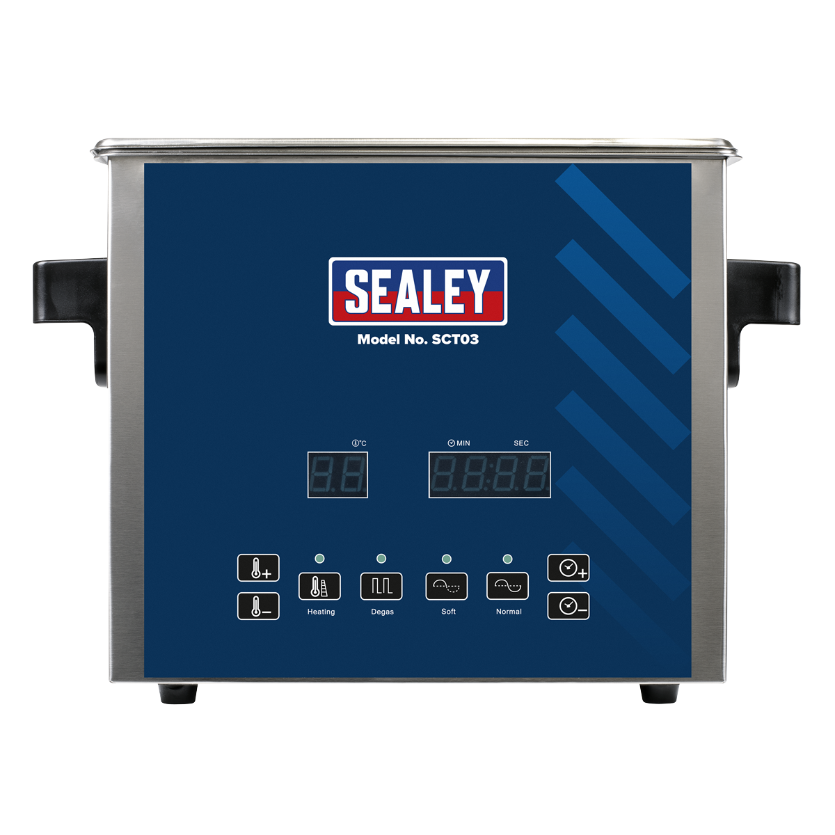 Sealey Ultrasonic Parts Cleaning Tank 3L With Clear LED Display 120W SCT03