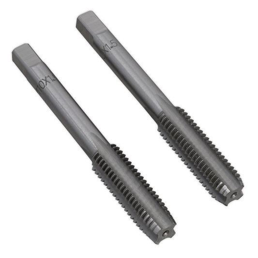 Sealey M10 x 1.5mm Taper & Plug Tap Set 2 Pieces Plastic Storage Case TSM10