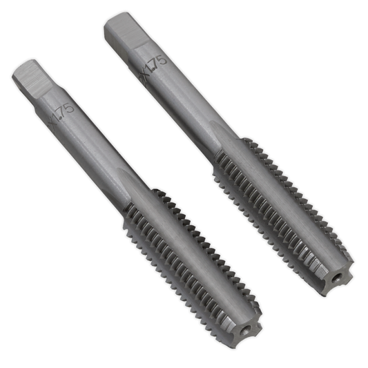 Sealey M12 x 1.75mm Taper and Plug Tap Set 2 Pieces Plastic Storage Case TSM12