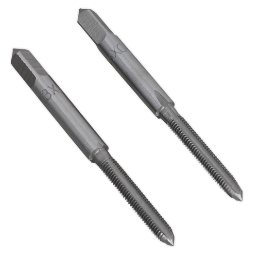 Sealey M3 x 0.5mm Taper & Plug Tap Set 2 Pieces in Plastic Storage Case TSM3