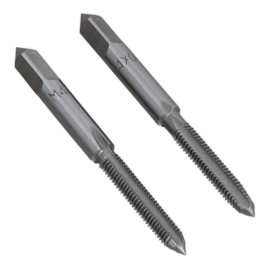 Sealey M4 x 0.7mm Taper and Plug Tap Set 2 Pieces In Plastic Storage Case TSM4