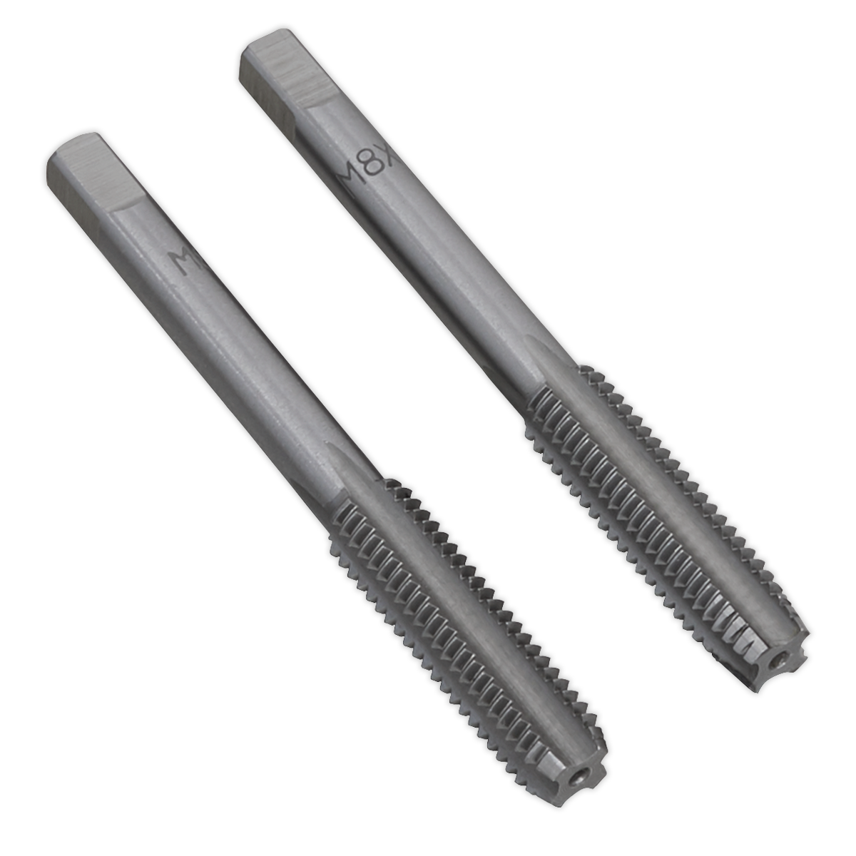 Sealey M8 x 1.25mm Taper & Plug Tap Set 2 Pieces in Plastic Storage Case TSM8