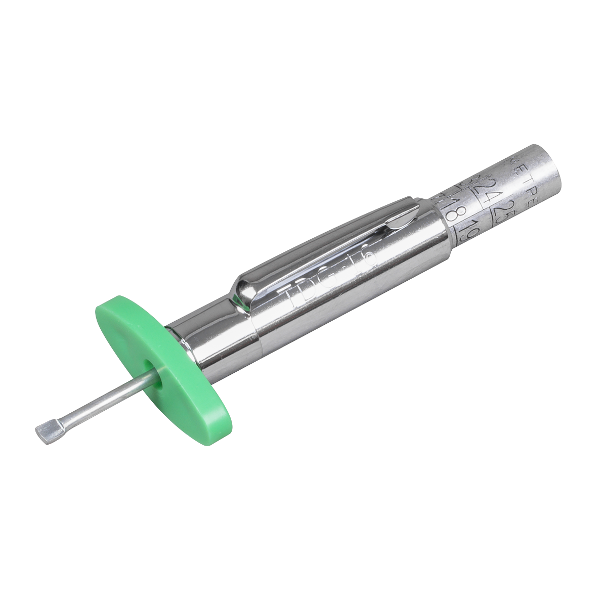 Sealey Tyre Tread Depth Gauge Chromed Steel Body With Pocket-Clip TST/DG