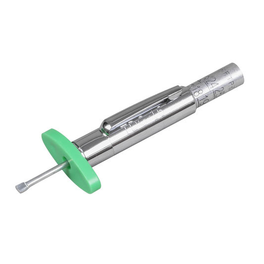 Sealey Tyre Tread Depth Gauge Chromed Steel Body With Pocket-Clip TST/DG
