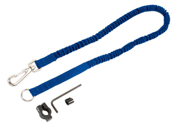 LASER 6875 Safety Tool Lanyard Twin Hook 4.5 kg Capacity Retractable Wire