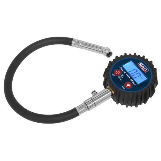 Sealey Digital Tyre Pressure Gauge With Push-On Connector 0-150 PSI TST002