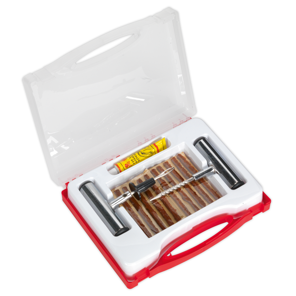 Sealey Temporary Puncture Repair Kit With Insertion Needle & Repair Strips TST10
