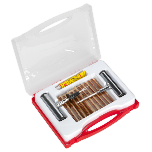 Sealey Temporary Puncture Repair Kit With Insertion Needle & Repair Strips TST10