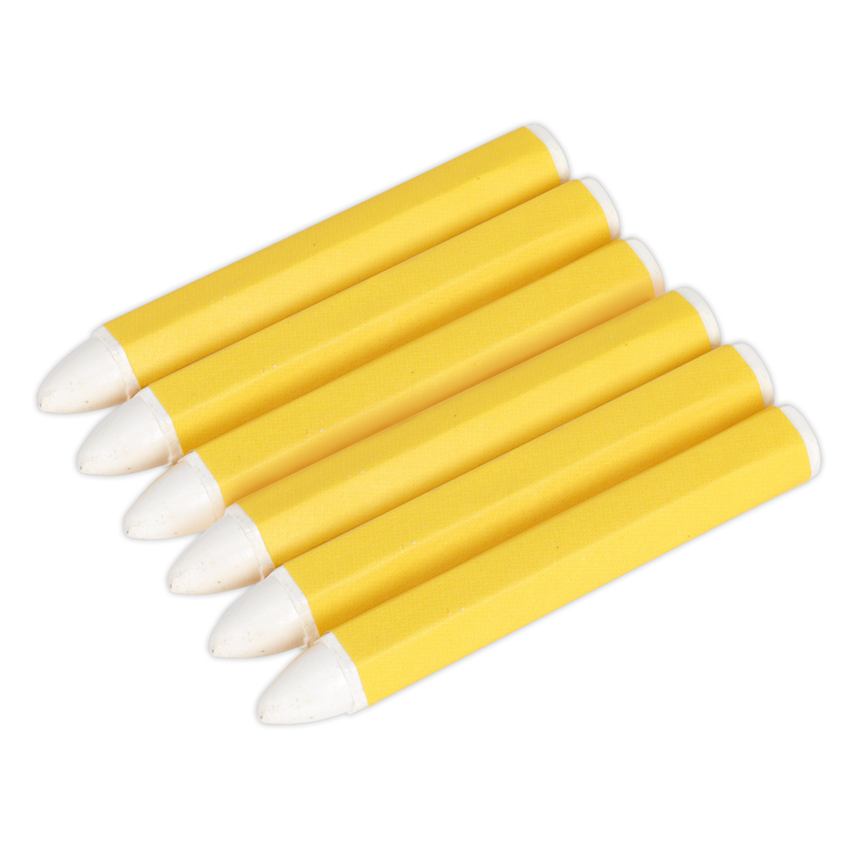 Sealey White Tyre Marking Crayon Paper Protective Wrapper - Pack of 6 TST13