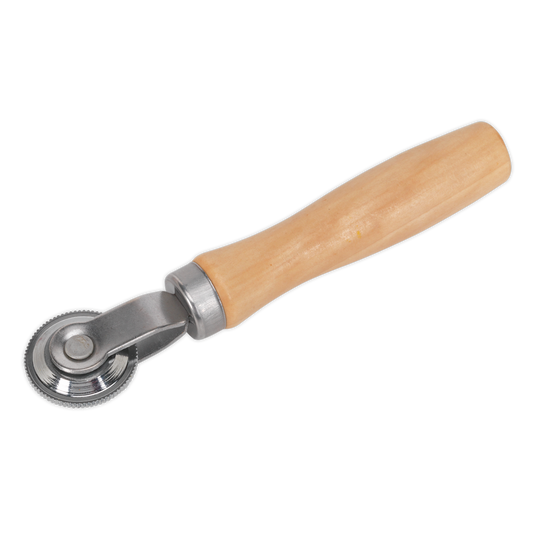 Sealey Patch Stitch Roller With Strong Wooden Handle Ø37/.5mm Silver TST15