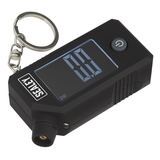 Sealey Digital Tyre Pressure & Tread Depth Gauge With LED Display TSTPG12