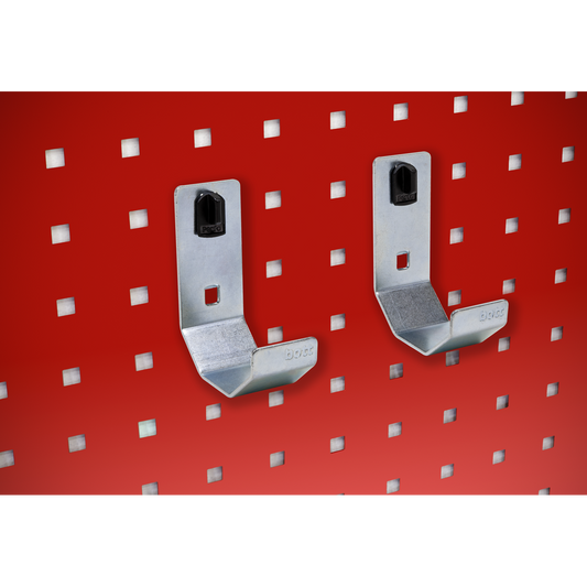 Sealey Pipe Bracket 2 Pieces 60mm For PerfoTool PerfoWall Storage Panels TTS24