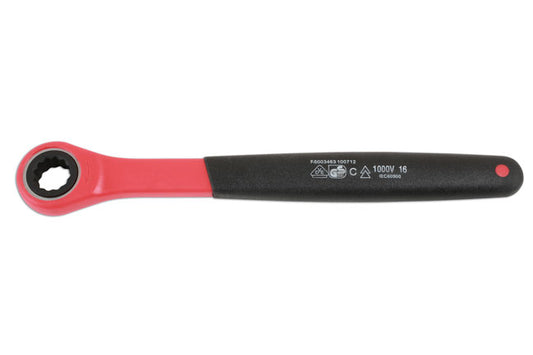 LASER 6880 Ratchet Ring Spanner 10mm Spanner Size Chrome Vanadium Steel