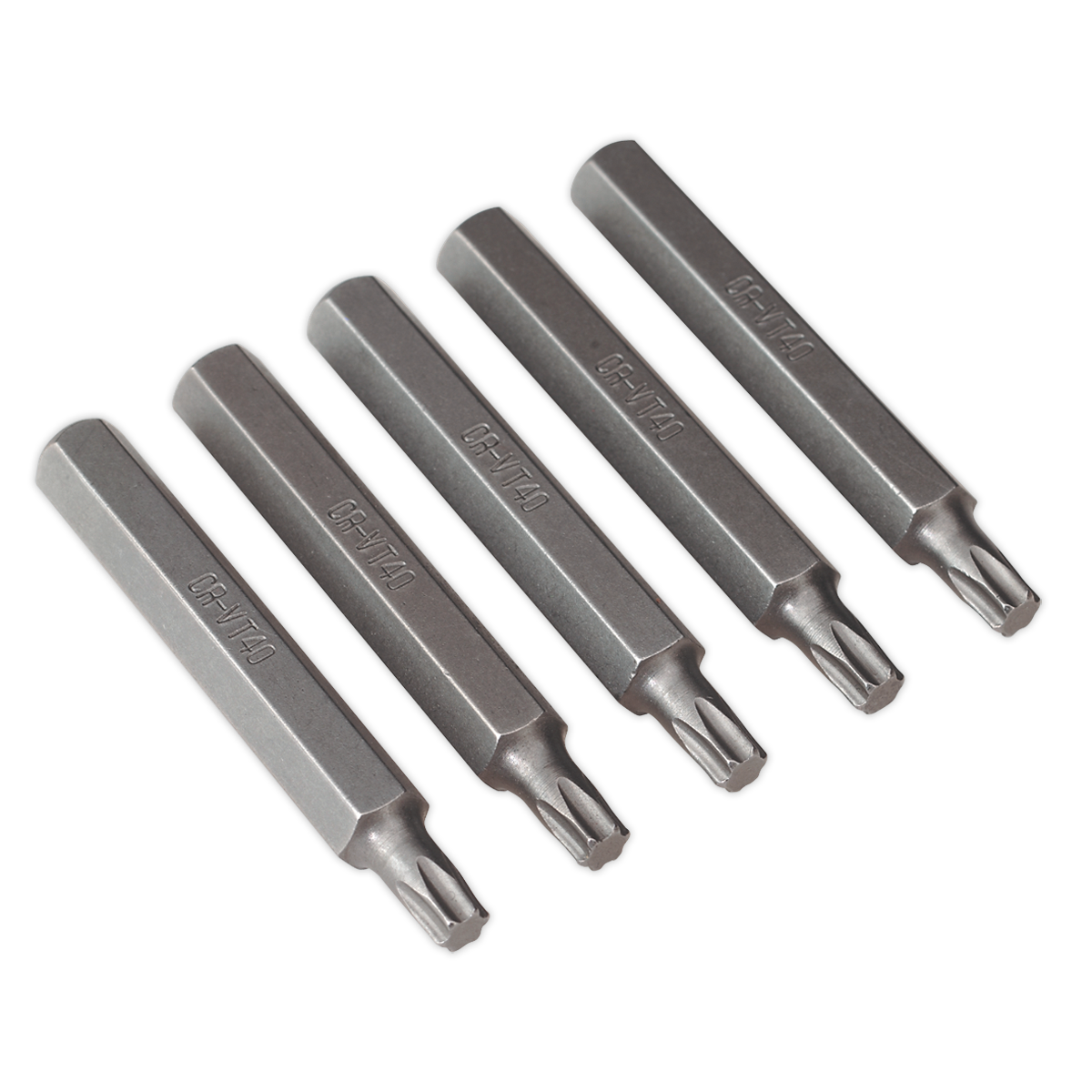 Sealey TRX-Star T40 Bit Long Chrome Vanadium Steel 75mm Pack Of 5 TX40L5