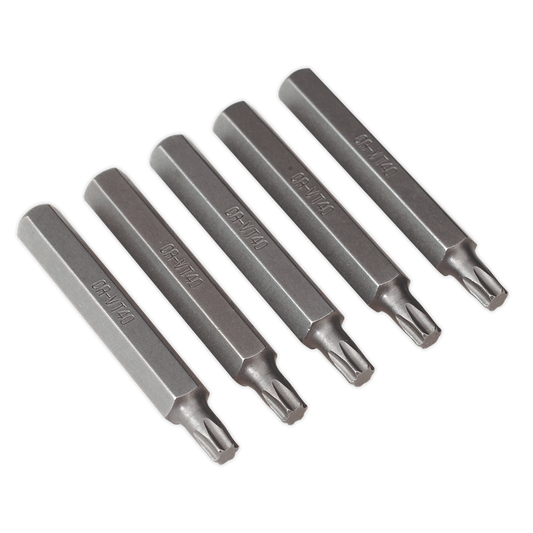 Sealey TRX-Star T40 Bit Long Chrome Vanadium Steel 75mm Pack Of 5 TX40L5