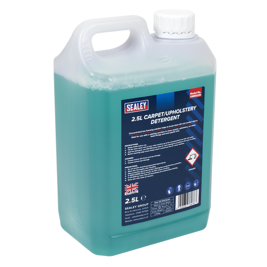 Sealey Carpet Upholstery Detergent Cleaner 2.5L Economisal Low Foaming VMR9225