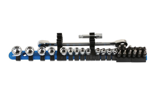 LASER 6887 Low Profile AllDrive Socket and Bit Set 1/4" Drive 27 Pieces