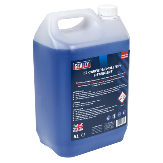 Sealey 5 Litres Carpet & Upholstery Detergent Cleaner For Valeting 5L VMR925S