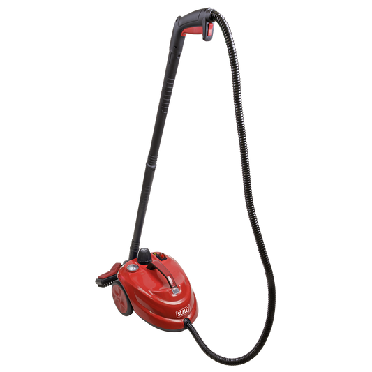 Sealey 2000W Steam Cleaner 2L Tank IP Rating IPX4 60°C - Red/Black VMSC01