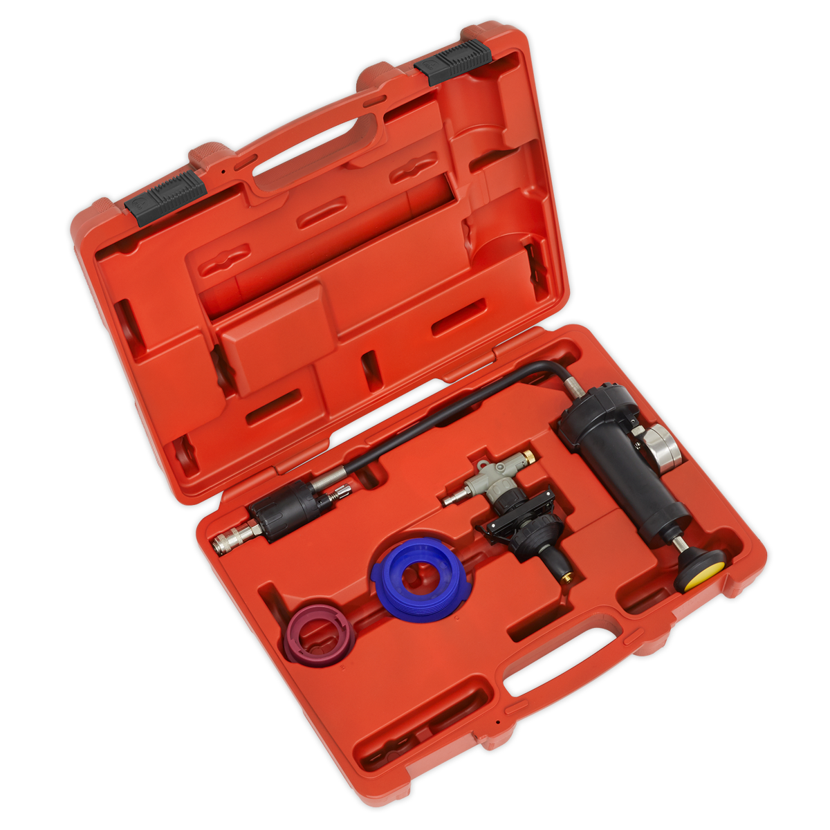 Sealey Cooling System Pressure Test Kit With Two Adaptors 4 Pieces VS0012