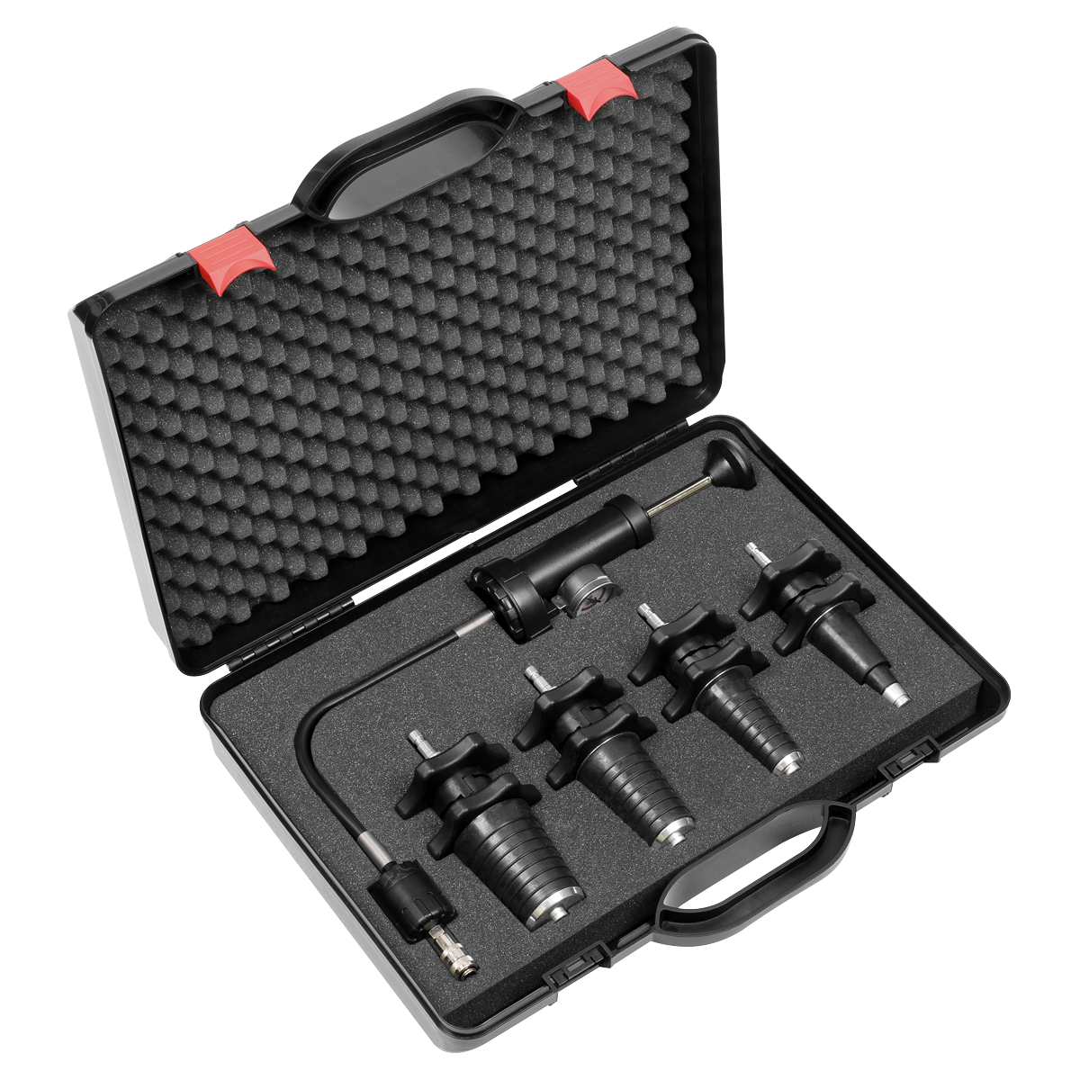 Sealey Cooling System Pressure Test Kit 5 Pieces With Storage Case VS0033