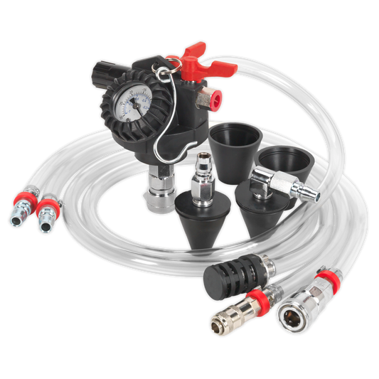 Sealey Cooling System Filler With 1.3m Fluid Hose 1/4" BSP 12CFM VS0041