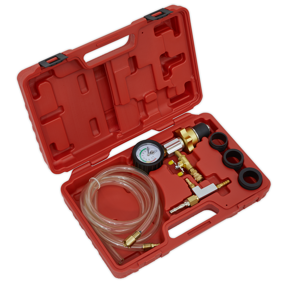Sealey Cooling System Vacuum Purge & Refill Kit With 3 Adaptors With Case VS0042