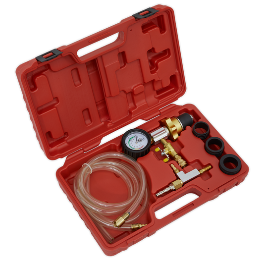 Sealey Cooling System Vacuum Purge & Refill Kit With 3 Adaptors With Case VS0042