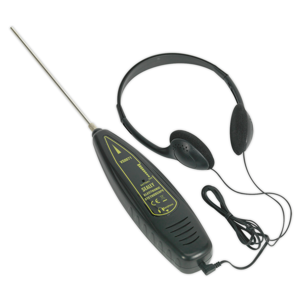 Sealey Electronic Stethoscope Volume Control & Headphones 9V Battery VS0071