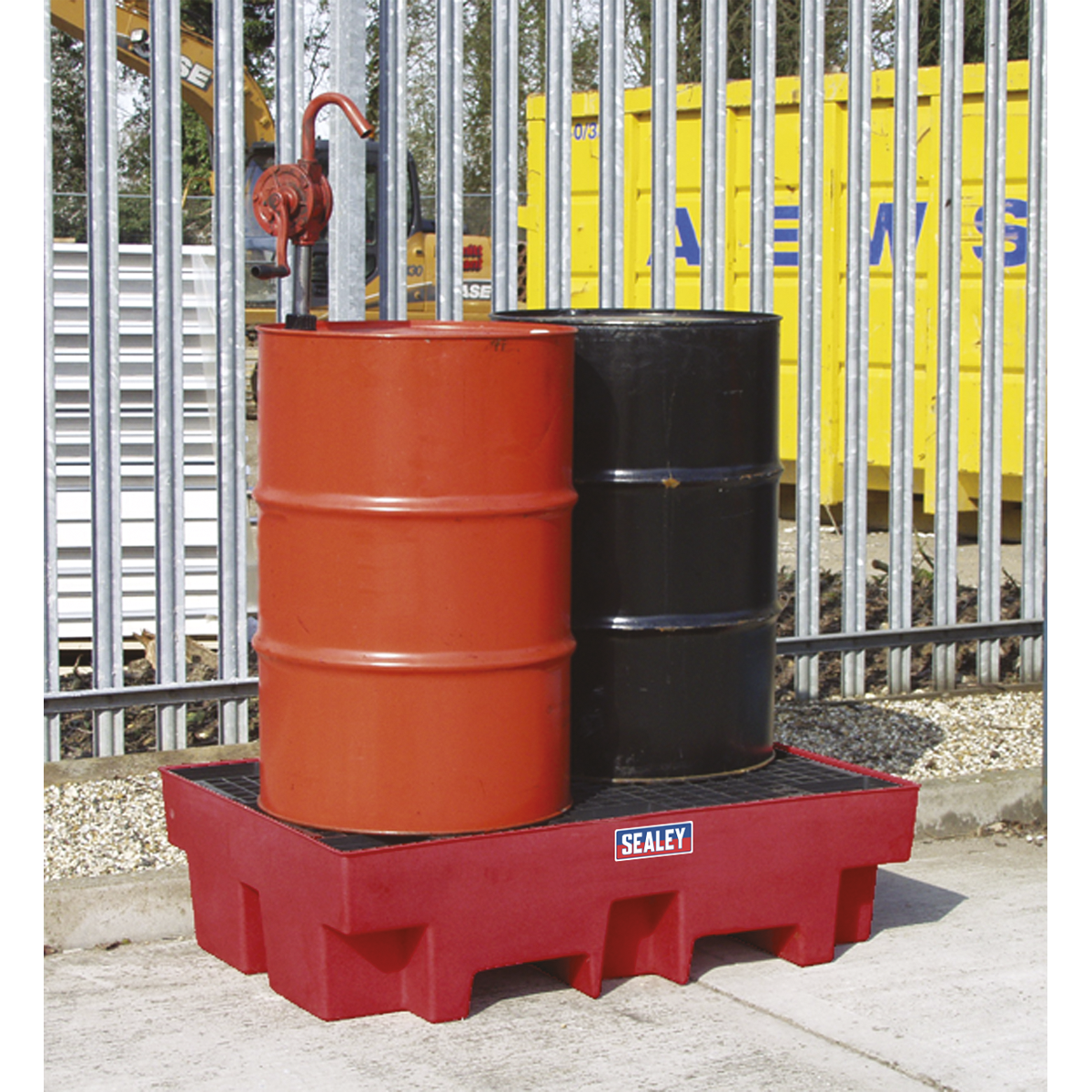 Sealey Barrel Bund Polyethylene 1220x820x330mm Tank Container UK Compliant DRP12