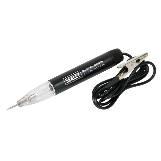 Sealey Circuit Tester With Cable & Alligator Earth Clip 6V-24V DC AK5000