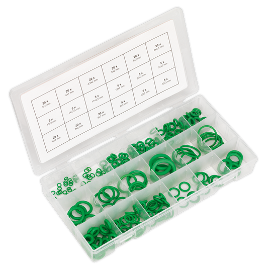 Sealey Air Conditioning Rubber O-Ring Assortment HNBR Gasket Seals ACOR225