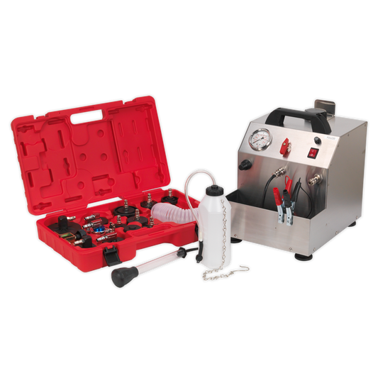 Sealey Brake & Clutch Pressure Bleeder Kit With Auto-Shut-Off Device 12V VS0207