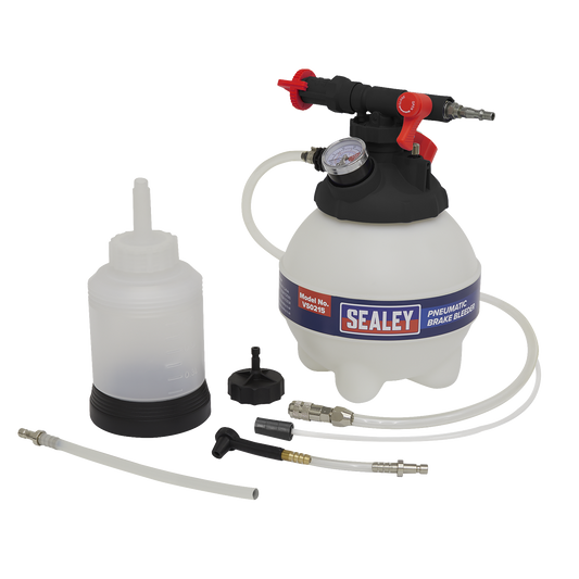 Sealey One-Person Professional Pneumatic Brake Bleeder 3L Reservoir VS0215