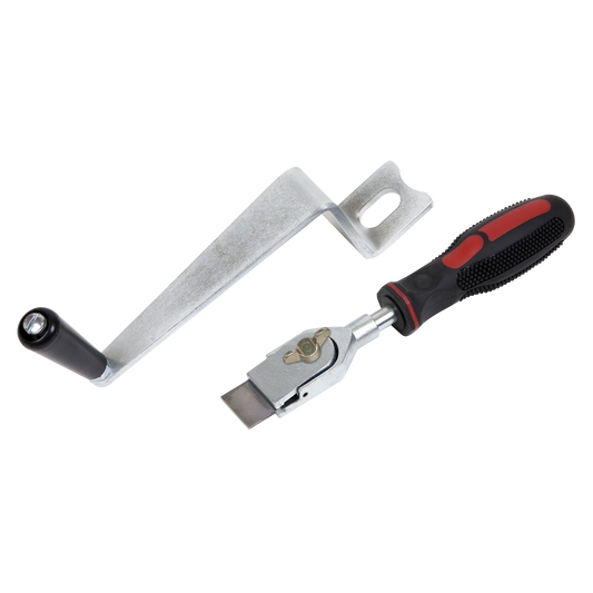 Sealey Remover Brake Disc Lip Corrosion Set Crank Handle & Scraper x2 VS0216
