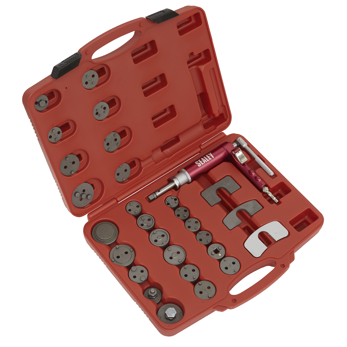 Sealey Air Operated Brake Piston Wind-Back Tool Kit 29 Pieces Lightweight VS0286
